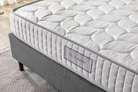 GREY YAYLI TEK KİŞİLİK YATAK, 90X190