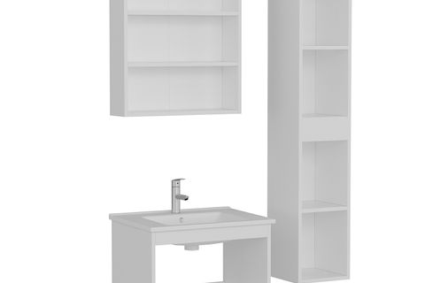 VERA BANYO DOLABI 65CM AS2K+2K2A+ETJ+BOY BEYAZ ANTRASİT