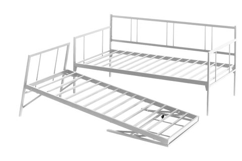 FORTE DAYBED YAVRULU METAL KARYOLA, BEYAZ, 90X190