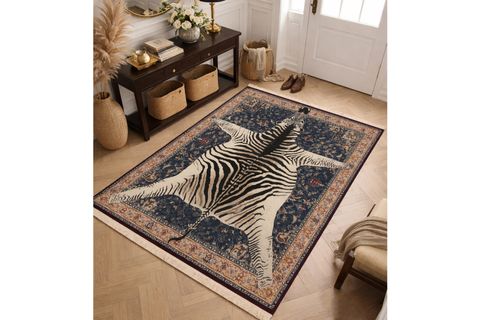 ZEBRA BASKILI DOKUMA TABAN HALI, 132 YNG, 60X120  CM