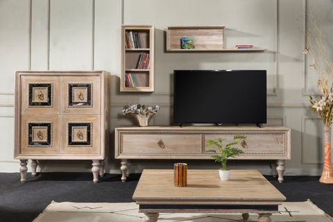 TURİ YEMEK ODASI TAKIMI, BEYAZ ESKİTME