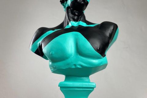 DAVID GREEN WAVE POP ART DEKORATİF ROMA YUNAN HEYKELLERİ