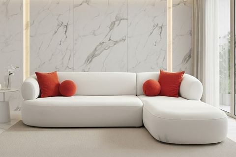 TURİN KÖŞE KOLTUK, SAĞ, BEYAZ