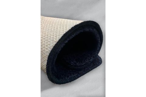 PLUSH BANYO HALISI, SİYAH, 70X120
