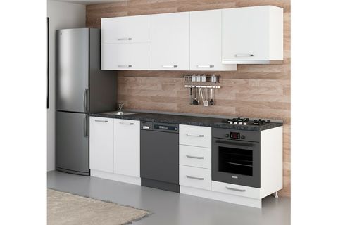 MİNAR 255 CM MUTFAK DOLABI BEYAZ 255 B16