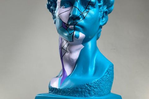 DAVID GEOMETRIC SKY POP ART DEKORATİF ROMA YUNAN HEYKELLERİ