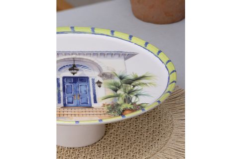 THE MİA PALMA AYAKLI SERVİS TABAĞI 10X30 CM