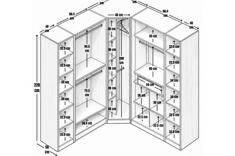 VİTA MDF GARDIROP, 7 KAPAKLI