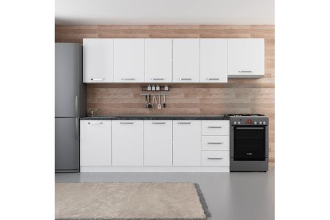 MİNAR FELİX 295 CM MUTFAK DOLABI BEYAZ 295-B4