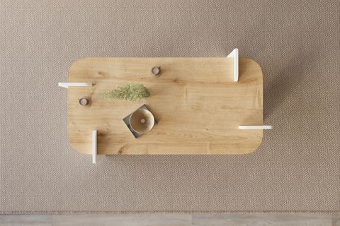 LEAPİRİ ORTA SEHPA MODERN BEYAZ NATURAL