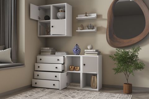 BK ÇOK AMAÇLI DOLAP, 4 KAPAKLI, KBR