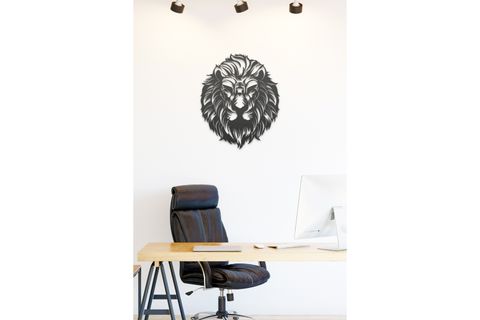 ASLAN METAL DUVAR DEKORU
