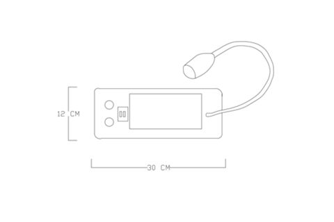 FLEXİLUME 360° DÖNEBİLEN, USB ŞARJLI LED OKUMA LAMBASI, BEYAZ