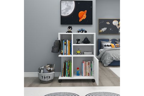 REBUSA TEKERLEKLİ ÇOK AMAÇLI MUTFAK BANYO DOLABI VE AYAKKABILIK, BEYAZ