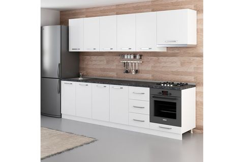 MİNAR TOVA 285 CM MUTFAK DOLABI BEYAZ 285-B8