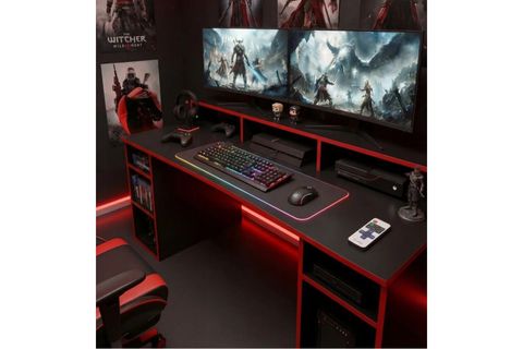 ARENA RGB IŞIKLI LEDLİ UZAKTAN KUMANDALI OYUNCU MASASI