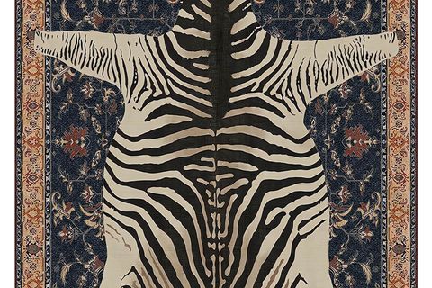 ZEBRA BASKILI DOKUMA TABAN HALI, 132 YNG, 80X200 CM