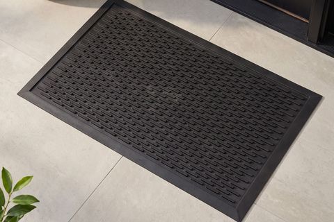 STEP DIŞ KAPI PASPASI SİYAH PVC, 45X70