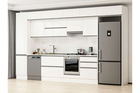 ALVİNKA 400X240 CM MUTFAK DOLABI, MBB E90B50S60 1 BEYAZ SUNTALAM