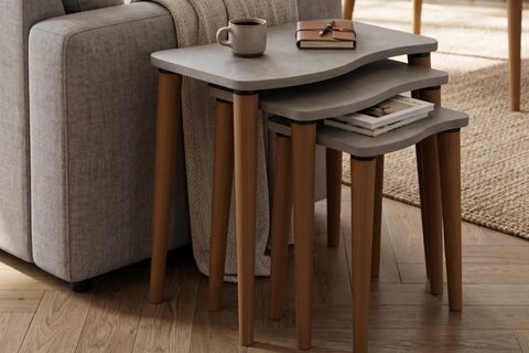 GOFRATO ZİGON SEHPA, BETON DESEN