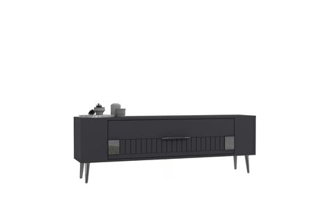 RETROLP TV SEHPASI, 4CT, ANTRASİT GÜMÜŞ