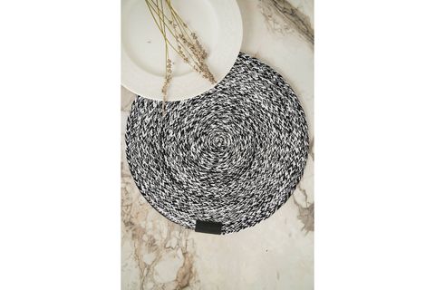 AMERİKAN SERVİS SUPLA ÖRGÜ İP SİYAH BEYAZ İKİ ADET 35 CM