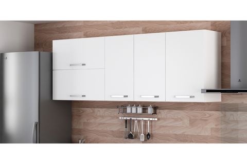 MİNAR 205 CM MUTFAK DOLABI BEYAZ 205-B2-ÜST MODÜL