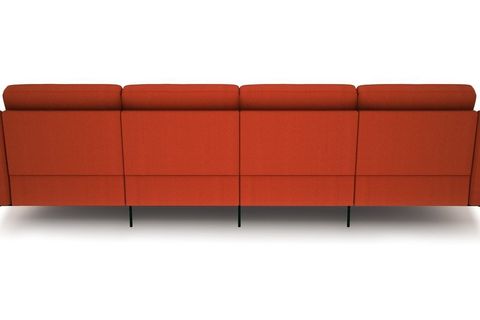 NORMOD DÖRTLÜ KOLTUK, KIRMIZI, METAL ALTIN AYAK