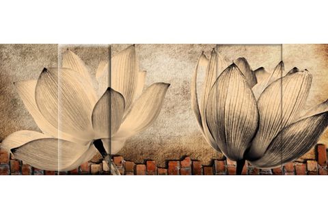 ÇİÇEK CANVAS TABLO CİGE-1012 60X120CM