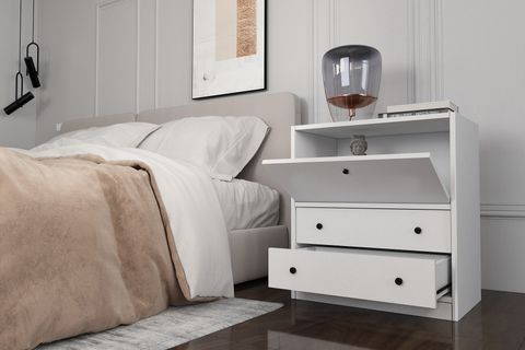 YUSUF KOMODİN, 1 DÜŞER KAPAKLI 2 ÇEKMECELİ, KMD_1044_Ç