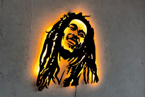 BOB MARLEY V1 LED IŞIKLI TABLO