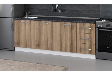 MİNAR 215 CM MUTFAK DOLABI BEYAZ DORE 215-D2-ALT MODÜL