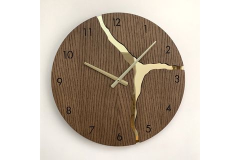 AHŞAP DUVAR SAATİ, KAHVERENGİ