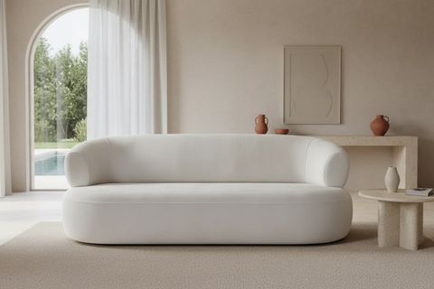 TURİN ÜÇLÜ KOLTUK, BEYAZ