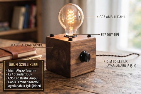 CUBE WOOD MASA LAMBASI