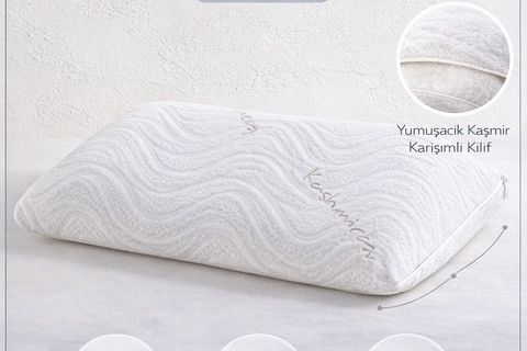 PREMİUM ORTOPEDİK BOYUN DESTEKLİ VİSCO YASTIK, 40X60