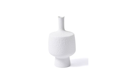 THE MİA LİCİA SERAMİK VAZO, BEYAZ 18X18X37 CM