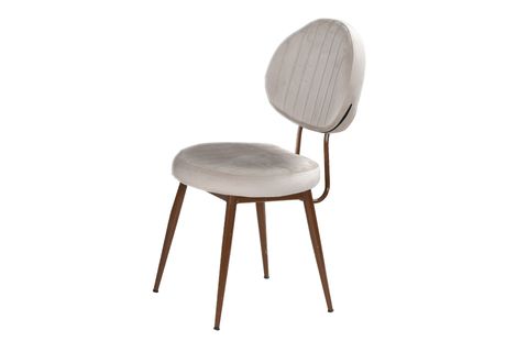 KELEBEK MASA VE BEAD SANDALYE TAKIMI, CEVİZ, KREM, 130X80