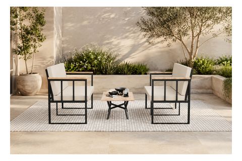 LİNA 4 KİŞİLİK BALKON BAHÇE TAKIMI MASALI, BEJ