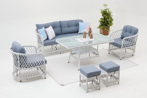 PALMA RATTAN ÜÇLÜ OTURMA GRUBU