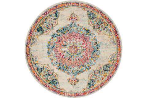 ANGORAHOME SPRİNG MAKİNE HALISI SP1002, YUVARLAK, 160X160