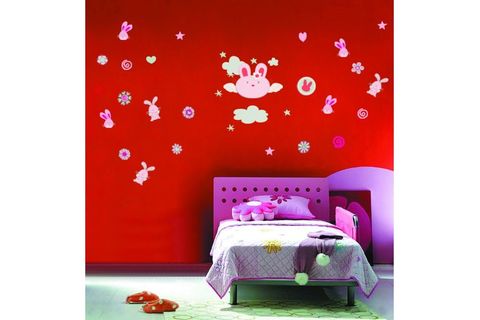 TAVŞAN DESENLİ DUVAR STİCKER