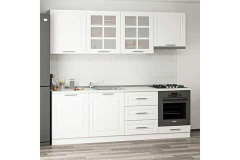 MİNAR 240 CM MEBRAN C MUTFAK DOLABI BEYAZ 240-MCB1