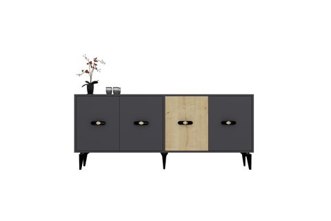 CHERRYCT KONSOL, 180 CM, ANTRASİT SAFİRMEŞE