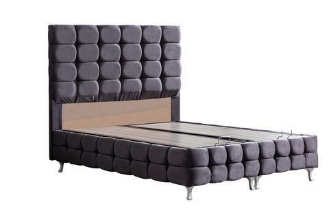DUKE LUX BAZA BAŞLIK VE YATAK SETİ, ANTRASİT, 120X200