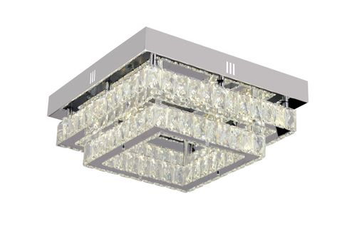 MODİNA 2 KATLI LEDLİ AVİZE, KROM