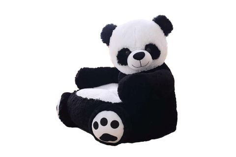 PANDA PELUŞ BEBEK VE ÇOCUK KOLTUĞU, SİYAH