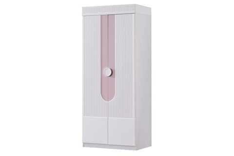 VİRA NEW 4 KAPAKLI LEDLİ KİTAPLIKLI DOLAP, PEMBE