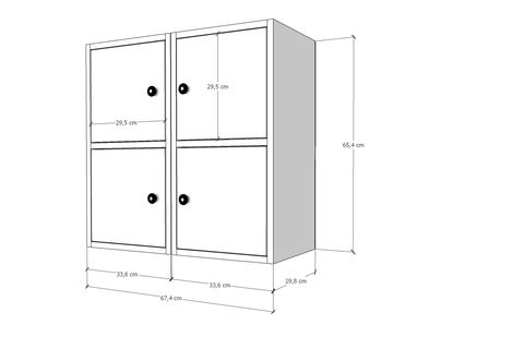 YUSUF KOMODİN, 4 KAPAKLI, KMD-1011-Ç