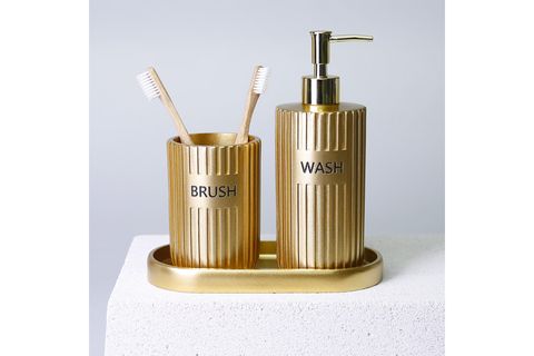 GROOVED BANYO SETİ, ALTIN